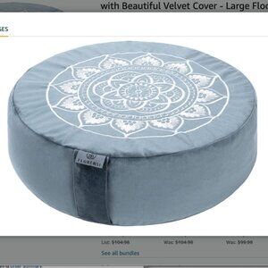 Yoga Meditation Cushion - Comfortable Floor Pillow - Traditional Tibetan